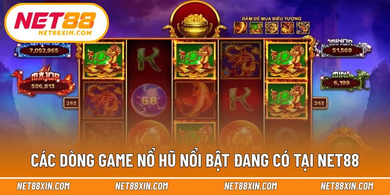 Tổng hợp các dòng game quay thưởng tiêu biểu